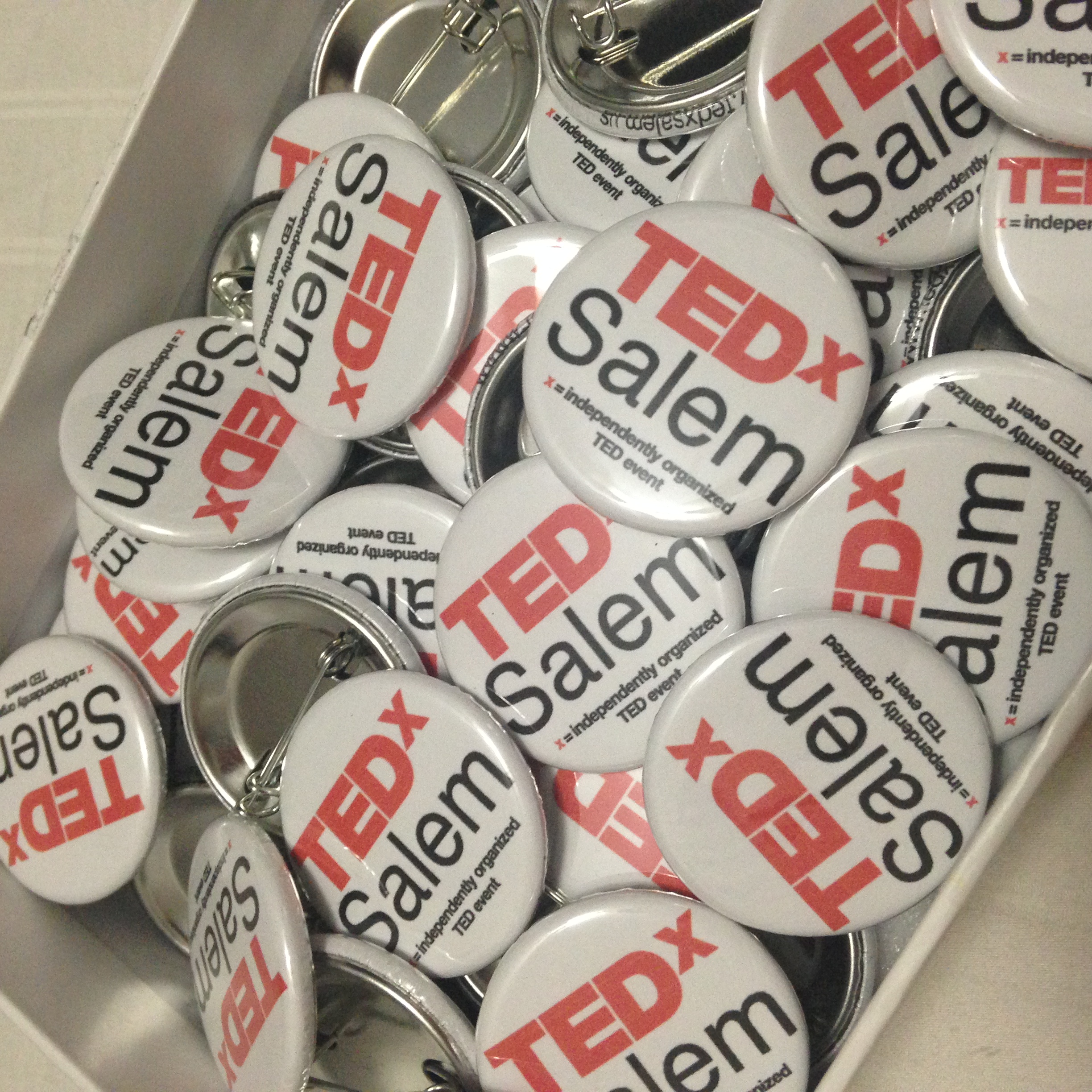 TEDxSalem Buttons